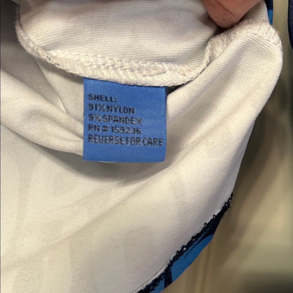 J.McLaughlin Bedford Blue Quarter Zip Top Size Small - Picture 5 of 7